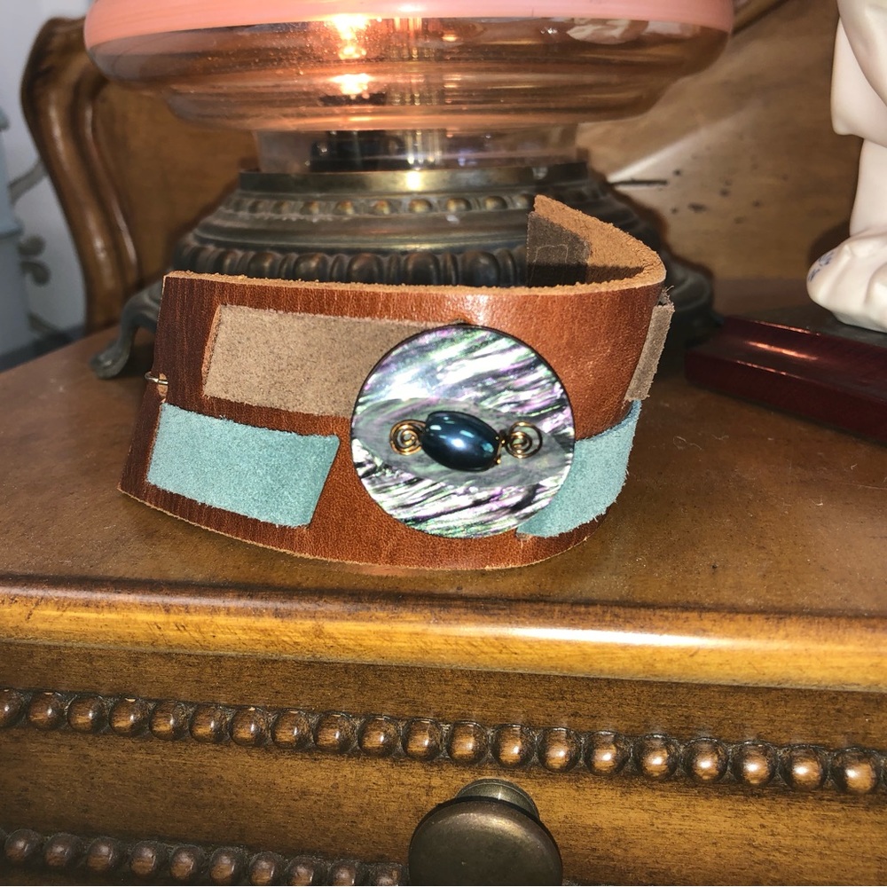 Michael Kors leather cuff